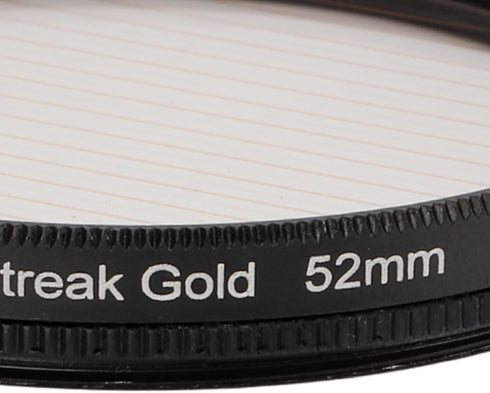 Gold Streak Anamorphic Effect Filter UHD Optical Glass Waterproof Scratch Resistant for Camera Lens Gold Streak Effect Filter,(52mm/2.0in)...