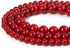 35pcs 10mm Red Beads Red Turquoise Bead Crystal Gemstone Beads for Bracelets, Natural Stone Beads for Jewelry Making DIY Bracelet Necklace...