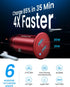 40W Car Charger Adapter, AINOPE Smallest USB C Car Charger Fast Charging, All Metal PD 3.0 Dual Port Car Charger, with LED Light Compatible with i...