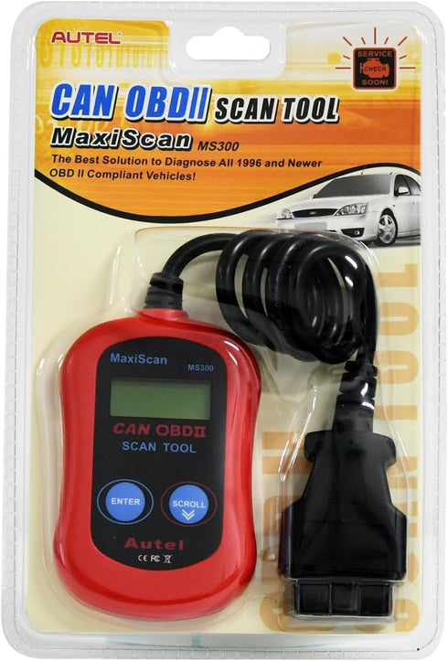 Autel MS300 OBD2 Scanner Code Reader, Turn Off Check Engine Light, Read & Erase Fault Codes, Check Emission Monitor Status CAN Diagnostic Scan Too...