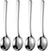 4-Piece Soup Spoons, 7.6Inch Round Stainless Steel Bouillon Spoons...