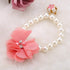 Pet Pearl Flower Necklace Princess Necklace Collar Accessories for Puppy Decoration(, Blue, red,)...