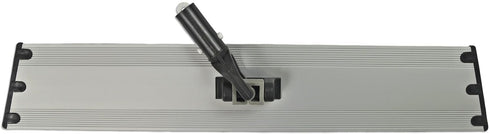 Flat Mop Plate Frame for Microfiber Pads, Commercial-Grade Aluminum with 360° Swivel, Hook and Loop Fastening, Lightweight and Durable, Gray, Fram...
