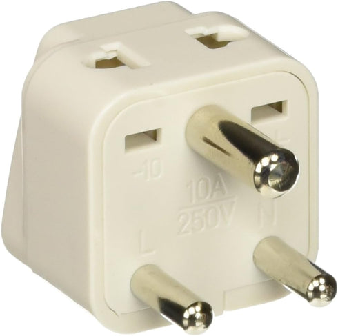 Ckitze BA10-2PK 2 in 1 USA to India Adapter Plug - 2 Pack, Universal (Type D)...