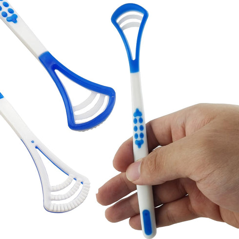 40PCS Tongue Scraper for Adults, Tongue Scraper Cleaner, Blue Tongue Cleaner, Oral Care Scrapers Kits Plastic Tongue Brush for Reducing Bad Breath...