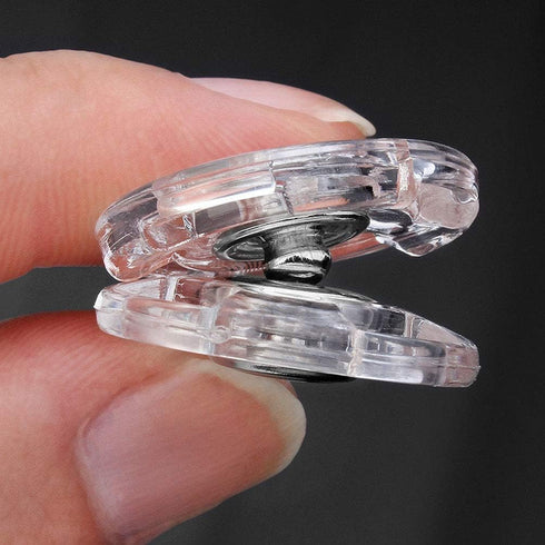 20 Sets Clear Sew-on Snap Buttons Press Studs Buttons Snap Closing Buttons Fasteners for Dress Coat Clothing DIY Sewing (18mm)...