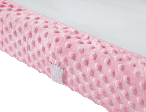 Solid Changing Table Pad Cover Cradle Sheet, Fits 32"/34''x16" Contoured Diaper Changing Pad, Ultra Soft Cozy Dots Plush Changing Table Covers, Br...
