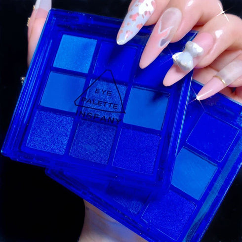 AMY'S DIARY Blue Eyeshadow Palette Glitter Eye shadow Makeup,Navy Blue Eyeshadow Shiny Sparkle Shimmer Glitter blue Eyeshadow Waterproof Pallete,r...