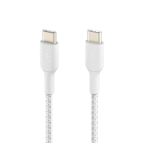 Belkin BoostCharge Braided USB-C to USB-C Cable (1M/3.3ft) for iPhone 15, iPhone 15 Pro, iPhone 15 Pro Max, iPhone 15 Plus, Galaxy S23, S22, Note1...