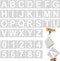 HZMM 5 Inch Letter Stencils Kit, Alphabet Art Craft Stencils, Reusable Plastic Letters and Numbers Stencil Set for Wood, Wall, Fabric, Rock, Chalk...