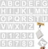 3 Inch Letter Stencils Kit, Alphabet Art Craft Stencils, Reusable Plastic Letters and Numbers Stencil Set for Wood, Wall, Fabric, Rock, Chalkboard...