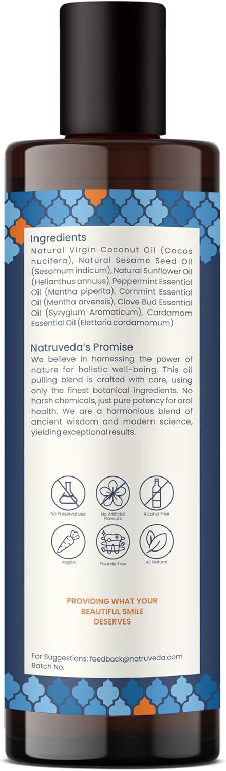 Advanced Coconut Oil Pulling - 10 Fl Oz - Extra Virgin Coconut Oil, Mint - Healthy Gums & Strong Teeth - Best Oil Pulling Mouthwash - Oil Pulling,...