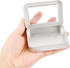2Pack Portable Dental Floss Case with Transparent Window,Empty 3.4 * 2.3 * 0.7inch / 87x60x18mm Reusable Floss Holder,Dental Floss Dispenser for T...