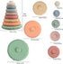 8 Pcs Stacking Rings Soft Toys for Babies 6 Months and up Old Girls Boys - Toddlers Sensory Educational Montessori Baby Blocks - Developmental Tee...