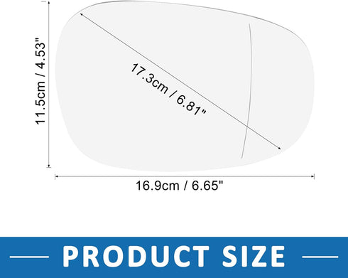 Car Heated Right Passenger Side Mirror Glass Replacement with Backing Plate for BMW 328i XDrive 2009-2013...