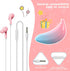 QearFun Earbuds in-Ear Headphones with Microphones,Noise Isolating Gradient Color Wired Earphones with Creative Banana Earphones Storage Case,Gift...