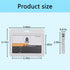 ID Badge Holder with Plastic Clip, Double-Sided Transparent Windows Horizontal Hard White Plastic Case Waterproof Card Holder for Office School ID...