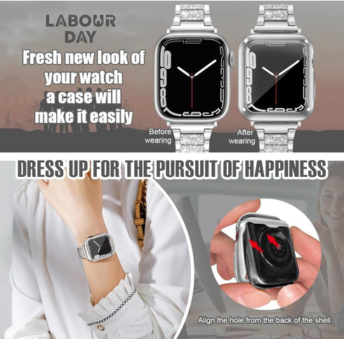 top4cus 44mm Cover Soft TPU Anti-Scratch Lightweight 44mm Iwatch Case All-Around Screen Protector, Optional Cases Compatible with Apple Watch Seri...