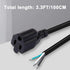 MEIRIYFA 18 Gauge 3 Prong Female NEMA 5-15 Plug Heavy Duty Cord US SJT Replacement Power Supply Cable 10A 110V 115V 120V Pigtail 2PCS (3.3FT)...
