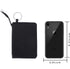 Iconic Zip ID Case Wallet/Coin Purse with Id Window - Signature Cotton (Black)...