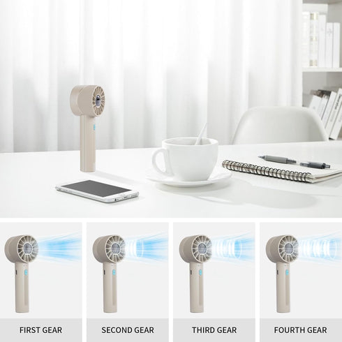 Personal Fans, Powerful Portable Handheld Fans with 7000RPM Turbo, High Speed USB-C Rechargeable Pocket Fan, Max 16H Working Table Fan for Women, ...