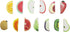 Sticky Note 3D Fruit and Vegetable Sticky Note Message Note Highlights Bookmark Suitable for Home Office School Holiday Gifts and Company Prizes 1...