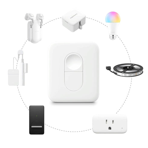 SwitchBot Remote One Touch Button - Compatible with SwitchBot Bot, Curtain Robot, Color Bulb, Plug Mini and Blind Tilt, Smart Home Easy to Control...