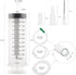 Giant Syringe for Liquid, Plastic Large 500ml Big Syringe?Individual Sterile Sealed for Scientific Dispensing Watering Paint Oil Refilling Feeding...
