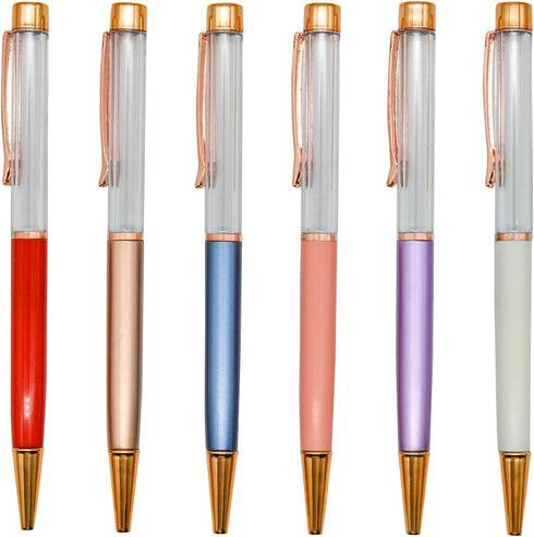 30PCS Empty Tube DIY Pens Stylus Floating Pens Classic Business Pens Black Ink Ballpoint Pens For School Office Accessories......