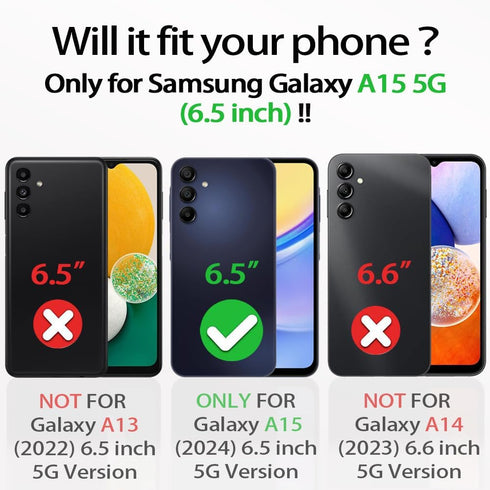 5 PCS for Galaxy A15 Sublimation Case,Soft Slim TPU + Aluminum Blank Printable DIY Custom Phone Case for Girls Boy,Anti-Scratch Anti-Slip Shockpro...