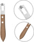 2 PACK Cocktail Channel Knife with Walnut Wood Handl Fruit and Vegetable Carving Tool for Decorating Cocktails, Desserts, and Salads Stainless Ste...
