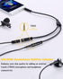 Audio Splitter 3.5mm (2 Pack),Headphone Splitter 3.5mm for 2 Headphones,4 Pole Trrs Braided 3.5 Mm Splitter One Male Two Female for Headset Pc Sma...