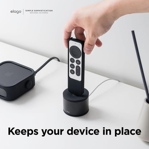 elago D Stand Charging Station Compatible with Apple Devices - Charging Dock Compatible with Apple TV Remote, Compatible with iPhone and More, Pre...