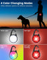 Dog Lights for Night Walking, 2 Pack 4 Modes Dog Collar Light, Rechargeable Dog Walking Light for Nighttime Clip On, IP68 Waterproof Safety Light ...