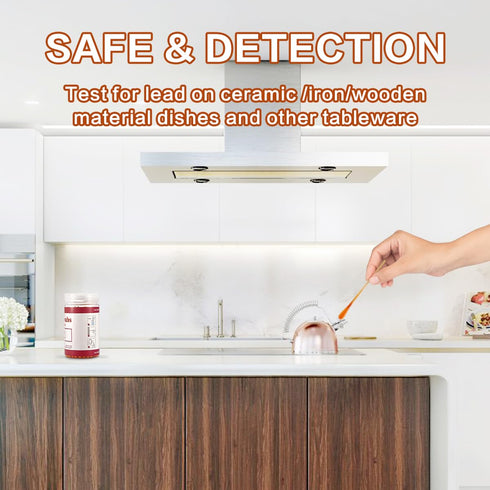 Lead Test Kit for Dishes, 30 Pcs Rapid Lead Test Swabs, Dip in Water Lead Testing Kit, Lead Paint Test Kit Home Use for All Surfaces, Results in 3...