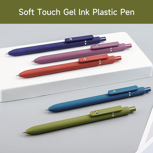 Gel Pens, 10 Pcs 0.5mm Fine Point Smooth Writing Pens Cute Pens, High-End Series Black Ink Pens for Journaling Note Taking, School Office Supplies...