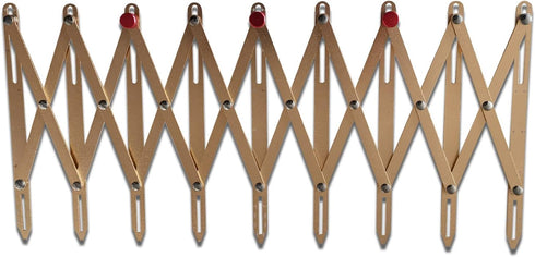 HONEYSEW Expanding Aluminum Sewing Gauge Button Guide Measure Multiple Equal Distance (1 Pack)...