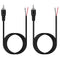 Fancasee 2 Pack 6 ft Speaker Wire RCA Male Plug Jack Connector to Bare Wire Open End Pigtail RCA Cable for Speakers Amplifier Audio Video AV Recei...