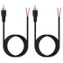 Fancasee 2 Pack 6 ft Speaker Wire RCA Male Plug Jack Connector to Bare Wire Open End Pigtail RCA Cable for Speakers Amplifier Audio Video AV Recei...