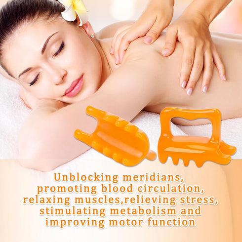 1Pcs Fascia Cellulite Massager New Shape Neck Shoulder Back Resin Massager Body Massage Tool...