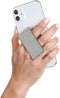 HANDL New York Silver Glitter HANDLstick Silver Glitter Grip and Stand for Smartphone...
