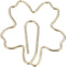 100pcs Paper Clips, Flower Shaped Gold Paper Clips Cute Paperclips Stationary Supplies with Storage Box for Office Home School...