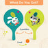 B. toys- Bounce & Play Paddle Set- Sports & Outdoor- Paddle Ball Game – 2 Colorful Paddles & 1 Ball – Active Play for Kids, Toddlers- 3 Years +...