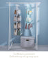 MURRI&MURRDI 1 Pack Hanging Handbag Organizer for Closet, Purse Storage Holder with 8 Easy Access Clear PVC Pockets, Purse Hanger for Wardrobe Spa...