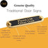 Please Use Other Door Brass Door Sign. Traditional Style Home Décor Wall Plaque Handmade By The Metal Foundry UK....