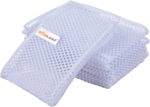 SUNLAND Netted Dish Cloths for Washing Dishes No Odor Dishes Scrubber for Kitchen-Fast Drying and Easy to Clean Mesh Dish Cloth 6 Pack 12Inch x12I...