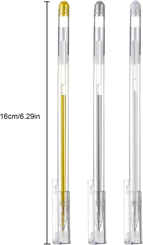 18 Pieces Gel Ink Pens Highlight Drawing Art Design Supplies 0.5 mm Pens for Black Paper Drawing Sketching Illustration Journaling Wedding Invitat...