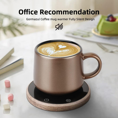 Coffee Mug Warmer with Auto Shut Off for Home Office Desk with Three Temperature Settings for Coffee Tea Beverage Wax Candle with Timing Setting S...