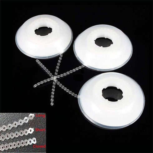 Angzhili 1 Pcs Transparent Dental Orthodontic Elastic Chain Power Chain for Brace Orthodontic Supply Power Chain Closed(Closed Size)...