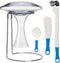 Wine Decanter Drying Stand with Rubber Coated Top to Prevent Scratches, Wine-Decanter Drying Rack for Standard Large Wine Decanters, Decanter Clea...